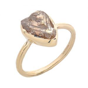 Champagne Rough Uncut Diamond | Liza Shtromberg Jewelry